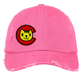 Limited Edition - Colorado Cat - Distressed Hat - Pink