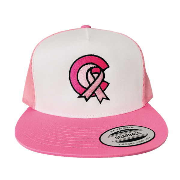 Colorado Breast Cancer Awareness Hat - Pink and White