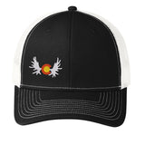 Colorado Moose Antlers Trucker Hat - Black and White
