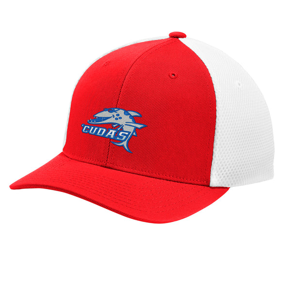 HF2 Cuda Hat - Red/White Flex Fit (L/XL)
