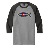 Colorado Christian Fish - Perfect Tri  3/4-Sleeve Raglan