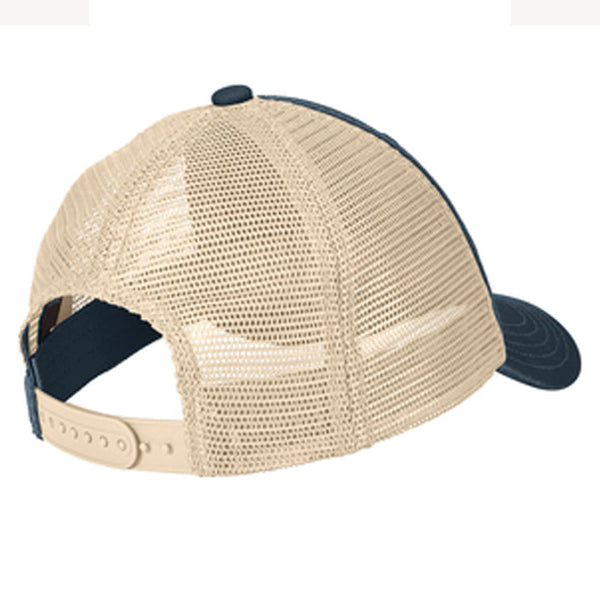 Christmas Hat - X'mas Bell Mesh Snapback - Navy and Stone