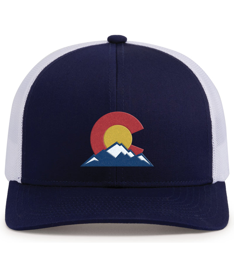 Colorado Mountain_Trucker - Deep Navy - White