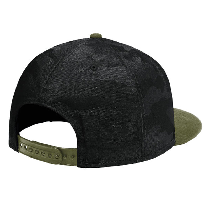 Limited Edition - Colorado Vertical - Flat Bill Snap Back Hat - Army Green - Black Camo