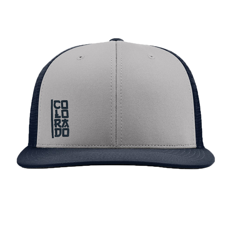Limited Edition - Colorado Vertical - Flat Bill Flexfit - Grey and Navy