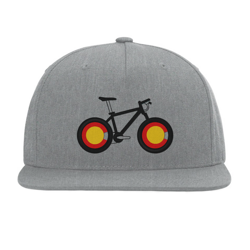 Limited Edition - Flat Bill Snap Back Hat - Grey - Colorado Bike