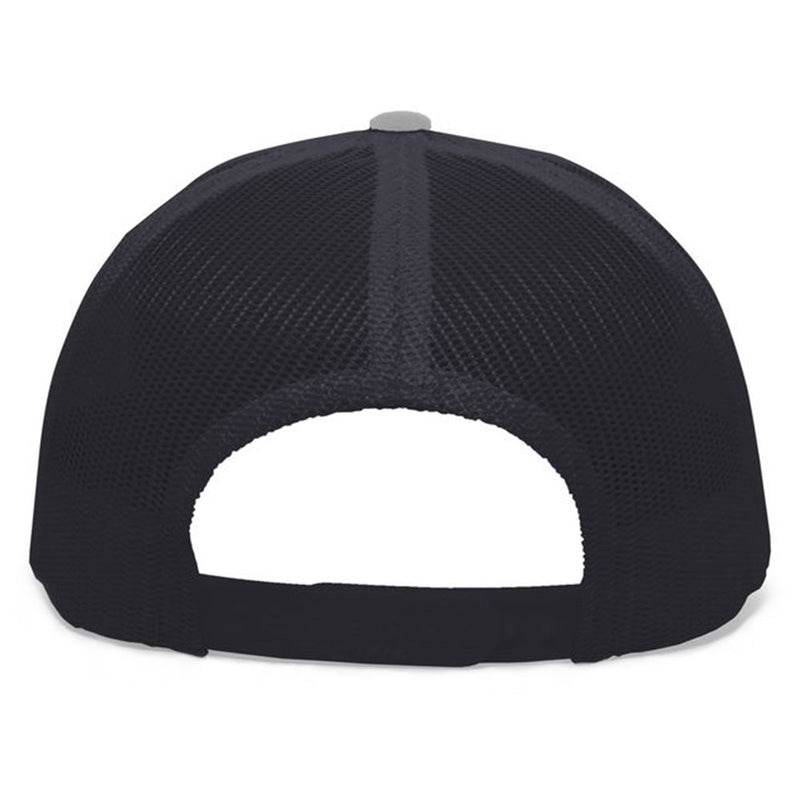 Flat Bill Snap Back Hat - 5280 - Light Grey / Graphite