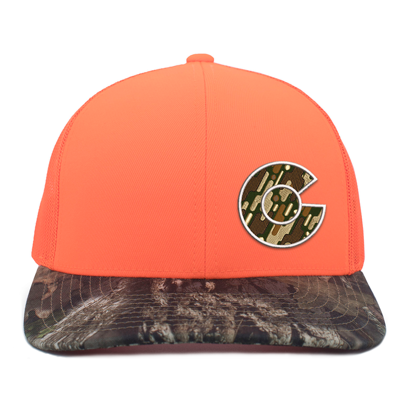 Limited Edition - Colorado Camo C - Snap Back Trucker Hat - Blaze Back & Break-up