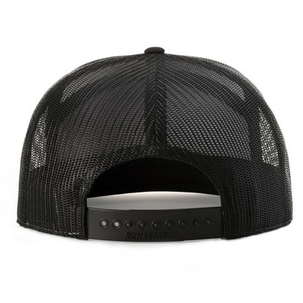 Limited Edition - 7 Panel Richardson Flat Bill Snap Back Hat - Dark Charcoal - Colorado Bike