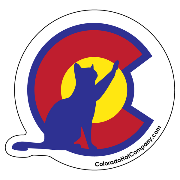 Colorado C With Cat Sticker