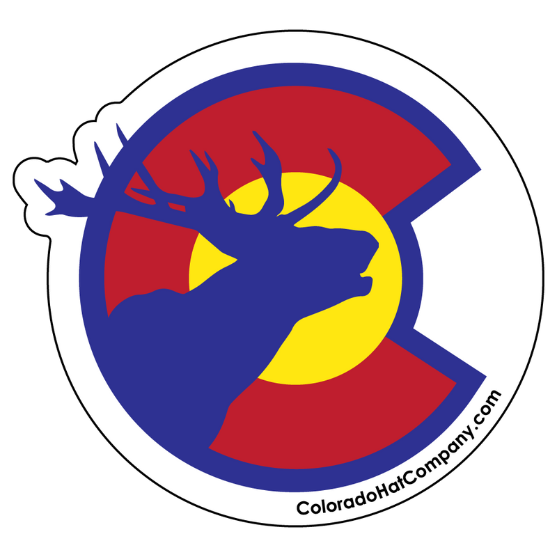 Colorado C With Elk Sticker