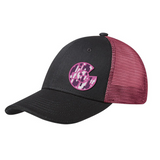 Limited Edition - Colorado C - Pink Camo - Trucker Hat Mesh Snapback - Black and Shock Pink