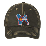 Colorado Portuguese Water Dog Distressed Cap - Black