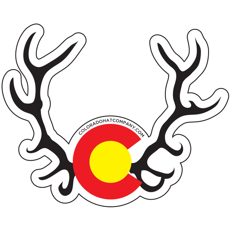 Colorado Elk Antlers Sticker