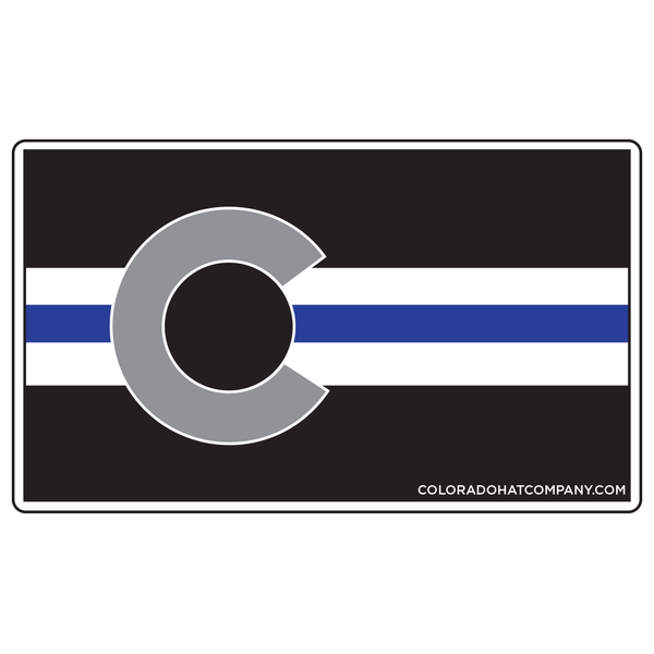 Colorado Police Flag Sticker