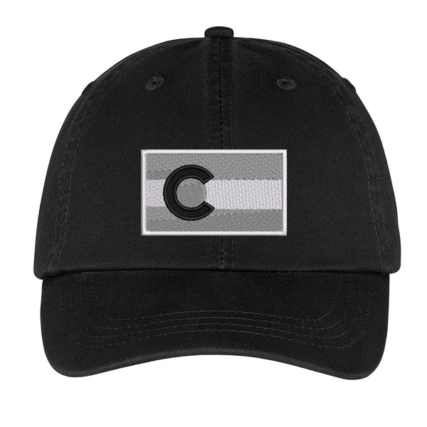 Grey Colorado Flag Washed Twill Cap