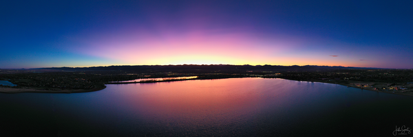 Colorado Sunset 36x12 On Acrylic with stand-offs