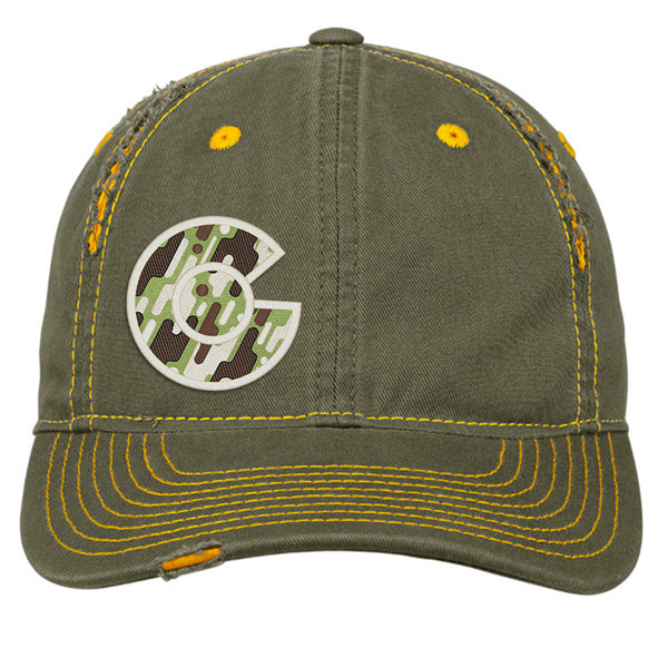 Colorado C - Camo - Distressed Cap - Army Gold