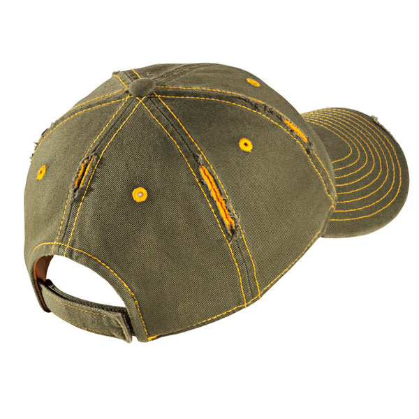 Colorado C - Camo - Distressed Cap - Army Gold