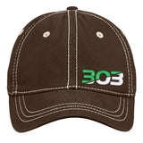 303 - Thick Stitch - Distressed Cap