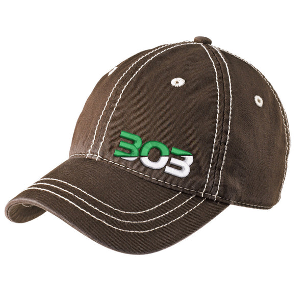 303 - Thick Stitch - Distressed Cap