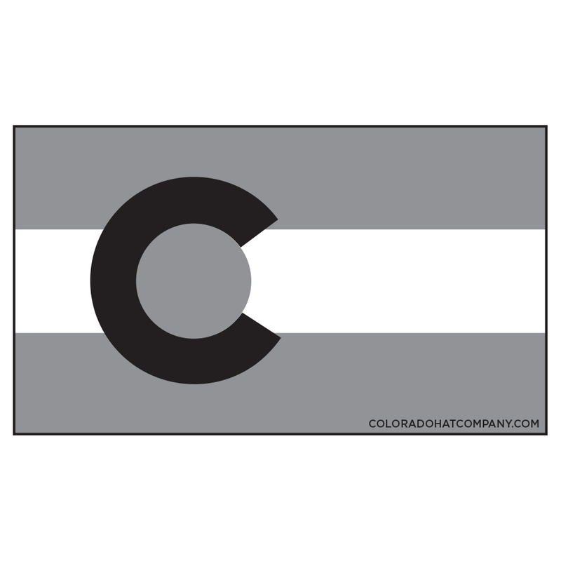 Colorado Flag Grayscale