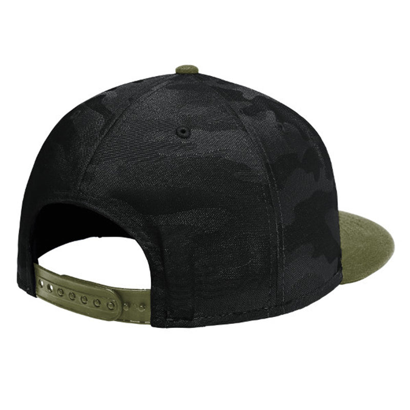 Colorado Native Arrow - Flat Bill Snap Back Hat - Army Green - Black Camo