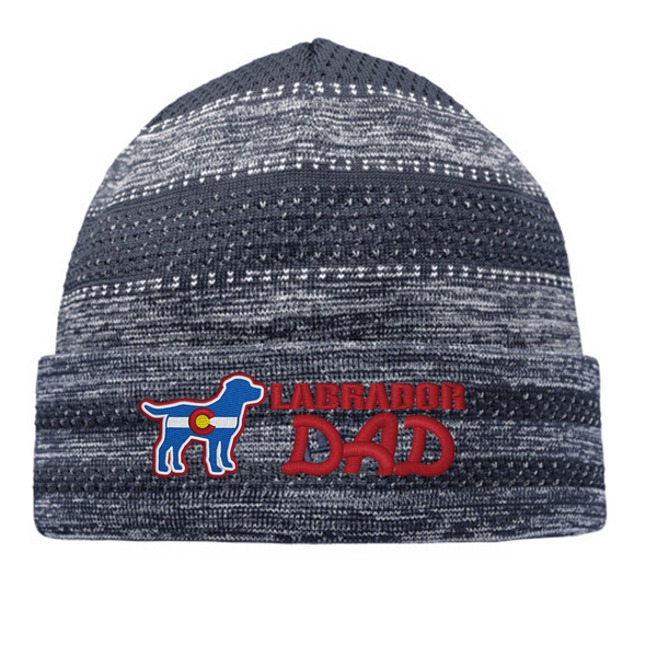 Limited Edition - Labrador Dad Fleece Beanie - Navy