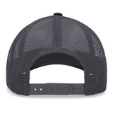Colorado Flag Gray Scale - Low-Pro Trucker Cap - Black/Grey Mesh
