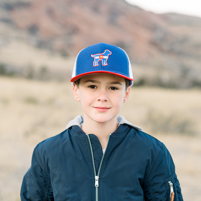 Red white and 2024 blue mesh hat