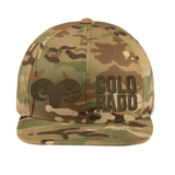 Colorado Ram - Flat Bill Snap Back Hat - Camo