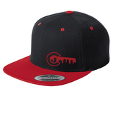 Limited Edition - Colorado Key - Flat Bill Snap Back Hat - Black and True Red