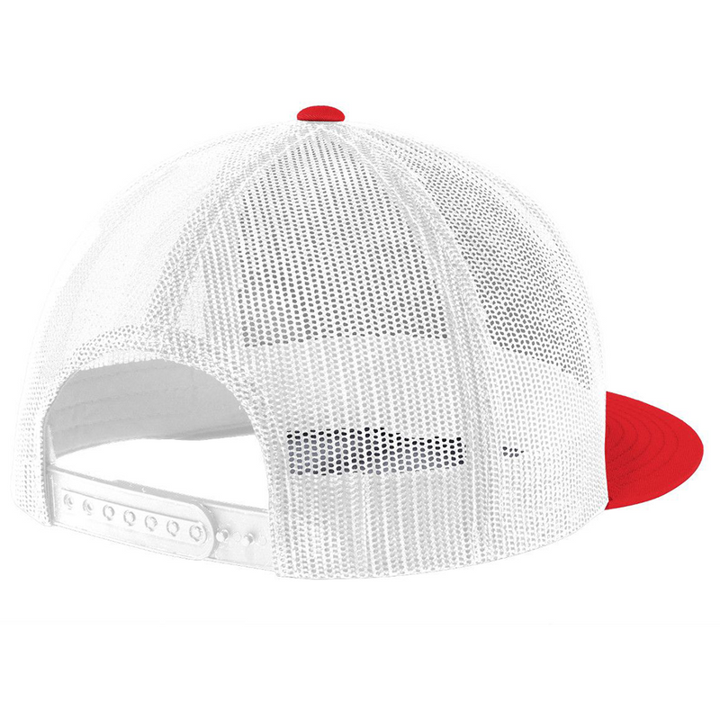 Limited Edition - Colorado Asian Style - Flat Bill Hat - True Red White Mesh Back