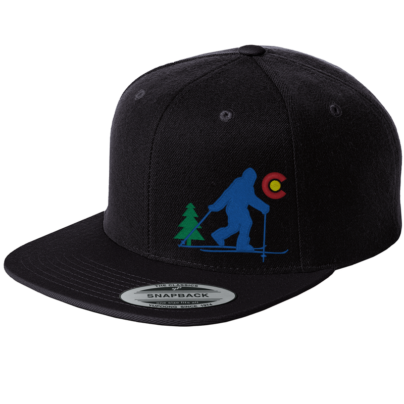 Bigfoot Skis Colorado - Flat Bill Snap Back Hat