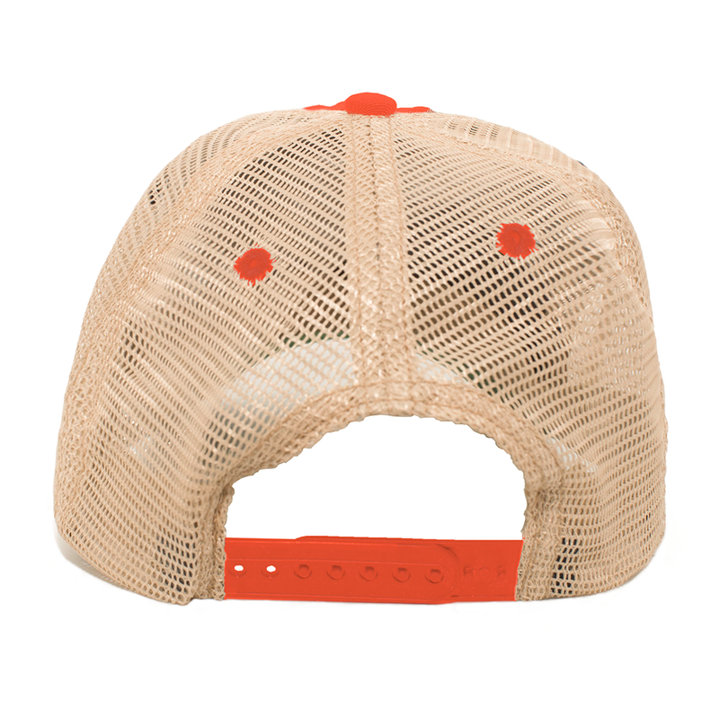 Limited Edition - CO - Trucker Mesh Snapback hat -Vintage Red Tan